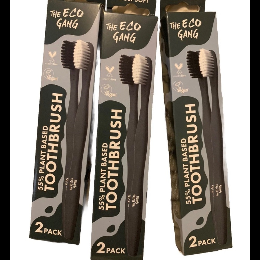 ✨⚡️💥The Eco Gang Plant-Based Toothbrush 3-Pack